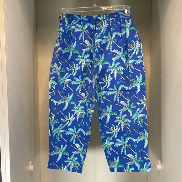 EUC Sportelle Palm Tree Capris Size Large - Picture 2 of 5
